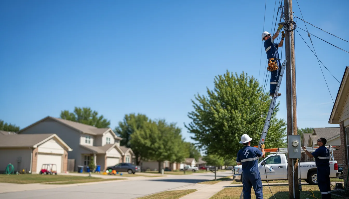 Residential electrician providing installation services in Wampum, PA